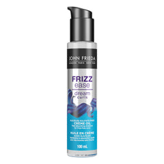 John Frieda Frizz Ease Dream Curls Nourishing Crème Oil for Defined Curly Hair | Frizz Free Curls and Waves | Instant Absorption |Curl Enhancing Technology | Nourish, Detangle, and Define | For Wet and Dry hair use (100 mL)