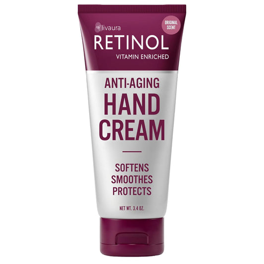 Retinol Anti-Aging Hand Cream – The Original Retinol Brand For Younger Looking Hands –Rich, Velvety Conditions & Protects Skin, Nails & Cuticles – Vitamin A Minimizes Age’s Effect on Skin