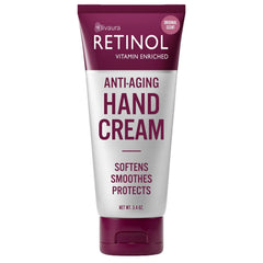 Retinol LIVAURA Anti-Aging Hand Cream – Lotion for Dry Cracked Hands, Best Moisturizing Hand Lotion for Women & Men, Travel Size Hands Cream, Non Greasy Moisturizer for Dry Hands