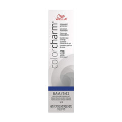 COLORCHARM Permanent Gel| Hair Color for Gray Coverage| 6AA Dark Blonde Intense Ash| 2 Fl oz.