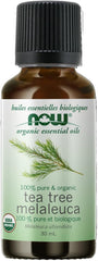 NOW Essential Oils, Organic Tea Tree Oil, Cleansing Aromatherapy Scent, Steam Distilled, 100% Pure, Vegan, Child Resistant Cap 30ml