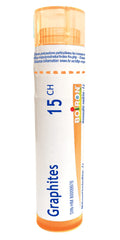 Boiron Graphites 15ch,Homeopathic medicine. Each tube contains 4 g (approximately 80 pellets)