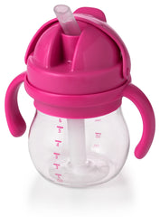 OXO Tot Transitions Straw Cup with Removable Handles, Pink, 6 Ounce, Pack of 1