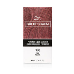 WELLA Color Charm Permanent Liquid Hair Color for Gray Coverage, 7R Red