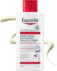 EUCERIN Eczema Body Wash for Eczema-Prone Skin, Daily Body Wash with Ceramides & Colloidal Oatmeal, For Babies & Children, Fragrance-Free & Steroid-Free, 400mL