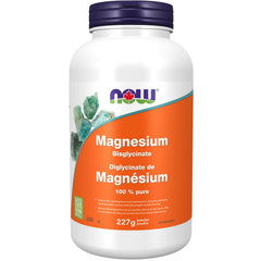 NOW Supplements, Magnesium Bisglycinate Powder, Enzyme Function, Nervous System Support, 227g