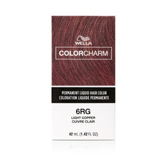 COLORCHARM Permanent Liquid Hair Color for Gray Coverage | 6RG Light Copper | 42 ml - Packaging May Vary