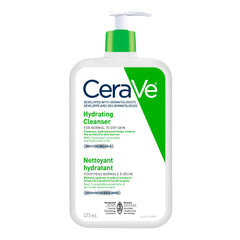 CeraVe Hydrating Face Wash, Daily, Gentle Moisturizing Non-Foaming Facial Cleanser for Men & Women with Hyaluronic Acid, Ceramides, Glycerin. Suitable for Dry & Sensitive Skin, Fragrance-Free, 473ML
