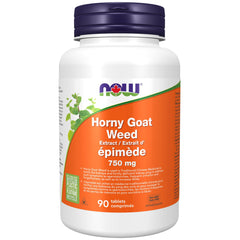 NOW Supplements, Horny Goat Weed Extract 750 mg Plus 150 mg of Maca Root, Tonifying Herb*, 90 Tablets