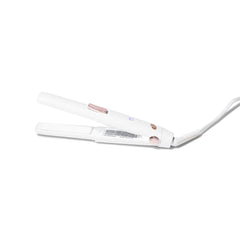 T3 - SinglePass Compact Styling Iron (White & Rose Gold) | Custom Blend Ceramic + Ionic Flat Iron for Hair Straightening and Curling | Travel Curling Iron and Straightener for Hair Styling