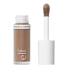 e.l.f. Camo Liquid Bronzer & Contour, Silky Pigmented Formula, Long-Lasting Glow for A Sun-Kissed, Sculpted Finish, Vegan & Cruelty-Free, 1 Fair