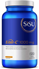 Sisu Ester-C 1000mg 120 Tablets, 24-hour Immune Support, Less Acidic, Better Absorbed & Retained Than Other Forms of Vitamin C, 120 T, Vegan, Non-GMO, Gluten Free, Dairy Free, Soy Free