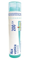 Boiron Nux vomica (colubrina) 200ch,Homeopathic medicine. Each tube contains 4 g (approximately 80 pellets)