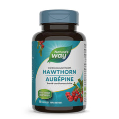 Nature's Way Hawthorn Supplement – 560mg Hawthorne Berry with 1.8% Flavonoids for Heart Health – Used in Herbal Medicine to Help Maintain Cardiovascular Health – 90 Vegetarian Capsules