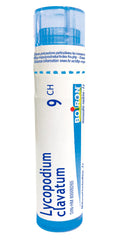 Boiron Lycopodium clavatum 9ch,Homeopathic medicine. Each tube contains 4 g (approximately 80 pellets)