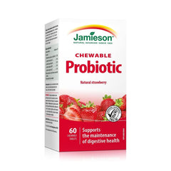 Jamieson Chewable Probiotic 2 Billion Active Cells - Natural Strawberry Flavour