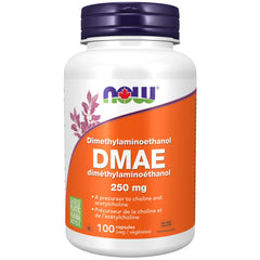 NOW Supplements, DMAE (Dimethylaminoethanol) 250 mg, Healthy Brain Function, 100 Veg Capsules