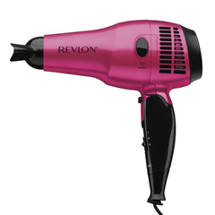 Revlon RVDR5012FPNK Ionic Ceramic Hair Dryer, Tourmaline Technology, Travel Friendly, Retractable Cord, Folding Hair Dryer, 1875W, Pink