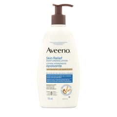 Aveeno Skin Relief Moisturizing Lotion, Shea Butter, Dimethicone, Triple Oat, Itchy, Dry Skin Body Moisturizer, Fragrance Free, 532mL