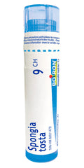 Boiron Spongia tosta 9ch,Homeopathic medicine. Each tube contains 4 g (approximately 80 pellets)