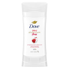 Dove Aluminum Free Deodorant Stick with 1/4 Moisturizers, for 72H Odour Protection, Pomegranate & Lemon Verbana Scent, 74 g