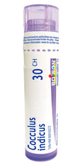 Boiron Cocculus indicus 30ch,Homeopathic medicine. Each tube contains 4 g (approximately 80 pellets)