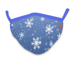 Wild Republic Wild Smiles Snowflakes Face Mask, Reusable Face Mask, Washable Face Mask, Half Face Mask, Child Face Mask (26345)