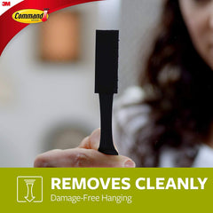 Command Large Picture Hanging Strips, Damage Free Hanging Picture Hangers, Wall Hanging Strips for Back to School Dorm Organization, 12 Black Adhesive Strip Pairs(24 Command Strips)