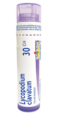 Boiron Lycopodium clavatum 30ch,Homeopathic medicine. Each tube contains 4 g (approximately 80 pellets)