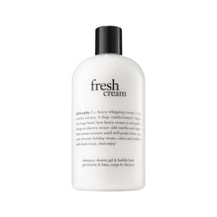 philosophy fresh cream 3 in 1 shampoo, shower gel & bubble bath for women, cleanses, conditions, softens skin & hair,480 ml