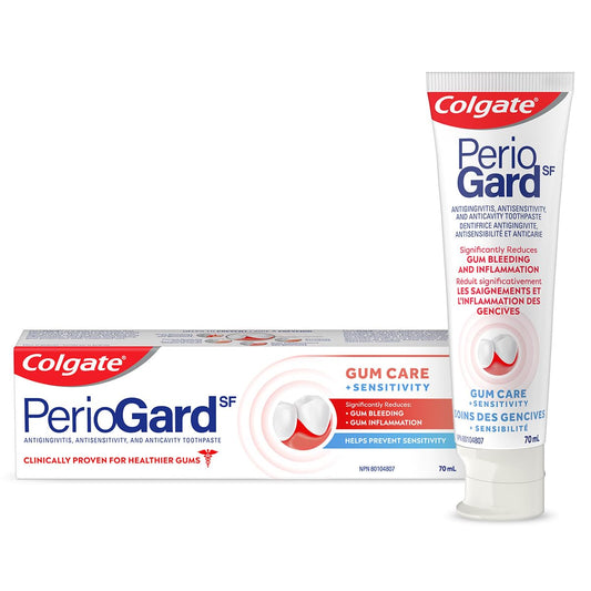 Colgate PerioGardSF Toothpaste for Gum Care & Sensitivity - 70 mL | Clinically Proven Formula for Healthy Gums, Reduces Bleeding & Inflammation, Fights Plaque & Prevents Gingivitis