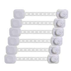 Dreambaby Twist 'N Lock Multipurpose Latch - Child Safety Locks - White - 6 Pack - Model L1435