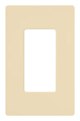 Lutron Claro 1 Gang Decorator/Rocker Wallplate, Gloss | CW-1-IV | Ivory