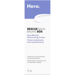 Hero Rescue Balm Post-Blemish Cream â Moisturizing & Soothes Dry, Sensitive Skin, Hydrating Formula, Non-Comedogenic Cream, Dermatologist Tested, 15ml (Pack of 1)