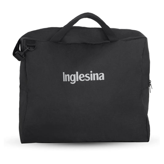 Inglesina Quid Stroller Carrying Bag for Airplane Travel - Lightweight, Compact, Padded & Durable - Easy Carry On Storage Travelling Tote for Plane & Airline Flight - with Straps - Black