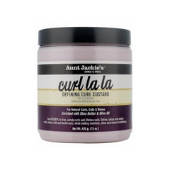 Aunt Jackie's Curl La La, Lightweight Curl Defining Custard, Enriched with Shea Butter & Olive Oil, Basic, 15 Ounce
