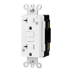 Amazon Basics Weather-Resistant GFCI Receptacle with LED Indicator, 20 Amp