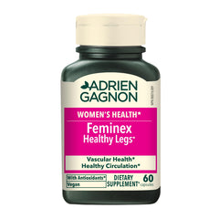 Adrien Gagnon - Feminex Healthy Legs, Naturally Improved Blood Circulation and Varicose Veins, 60 Vegetarian Capsules
