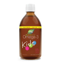 Nature's Way NutraSea Kids Omega 3 Fish Oil Liquid Supplement for Kids Ages 1 to 14 – Bubblegum Flavour – Brain & Eye Development – EPA & DHA, 500 mL Value Size