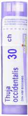 Boiron Thuja occidentalis 30ch,Homeopathic medicine. Each tube contains 4 g (approximately 80 pellets)