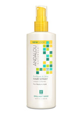Andalou Naturals Perfect Hold Hair Spray - Hair Setting Spray With All Natural Ingredients, Sunflower and Citrus, 242 mL