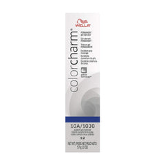 COLORCHARM Permanent Gel | Hair Color for Gray Coverage| 10A Palest Ash Blonde| 2 Fl oz.