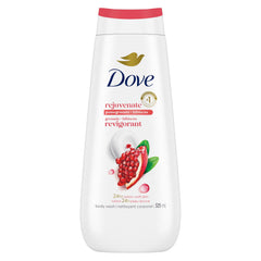 Dove Rejuvenate Body Wash or 24hr Lotion-Soft Skin, Pomegranate & Hibiscus gentle body cleanser nourishes and revives skin, 325mL