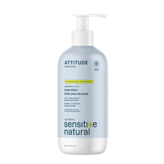ATTITUDE Body Lotion for Sensitive Skin with Oat, Made in Canada, EWG Verified, Dermatologically Tested, Vegan, Extra Gentle, Unscented, 473 mL