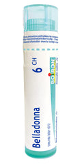 Boiron Belladonna 6ch,Homeopathic medicine. Each tube contains 4 g (approximately 80 pellets)
