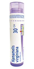 Boiron Hamamelis virginiana 30ch,Homeopathic Medicine. Each Tube Contains 4 g (Approximately 80 pellets)