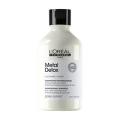 L'Oréal Professionnel Metal Detox Sulfate-Free Shampoo for Color Treated Hair, Damaged Hair & Breakage, Anti-Metal, Serie Expert, Cleansing, Smoothing, Strengthening, Rich & Creamy Texture - 300ml