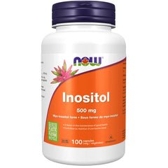 NOW Supplements, Inositol 500 mg, Healthy Membrane Function, Cellular Health, 100 Veg Capsules