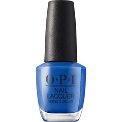OPI Nail Lacquer Tile Art to Warm Your Heart | Opaque Bright Blue Crème Chip Resistant Nail Polish | Lisbon Collection