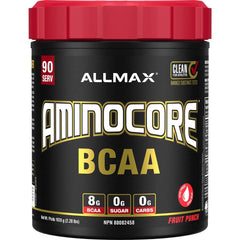ALLMAX Nutrition - Aminocore BCAA - 8g BCAAs - 100% Pure Branch Chained Amino Acids - Gluten Free - Fruit Punch - 1035 Gram